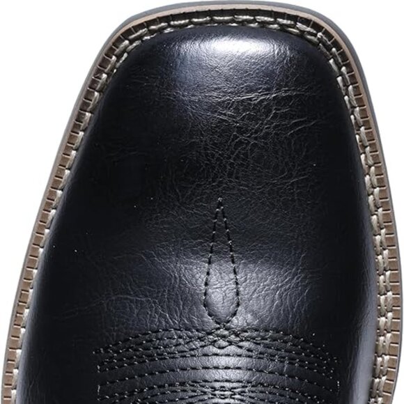 Cowboy Boots Men Square Toe Western Boot Durable Classic Fashionable Embroidered main image 2